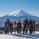 randonnée jusqu'au sommet du mont fuji, japon