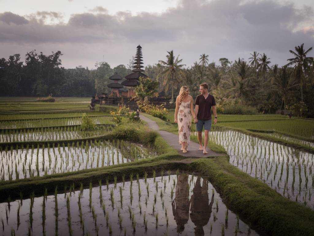 voyage de noces à bali : un séjour romantique entre rizières et temples