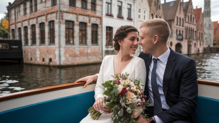 voyage de noces à bruges : croisière sur les canaux de la venise du nord