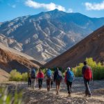 trekking dans la région de ladakh, inde