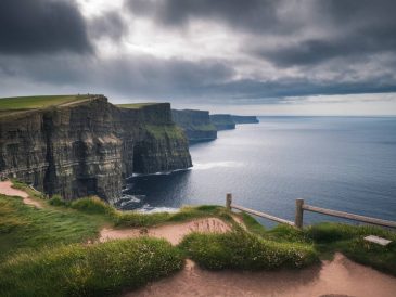 randonnée sur les falaises de moher, irlande